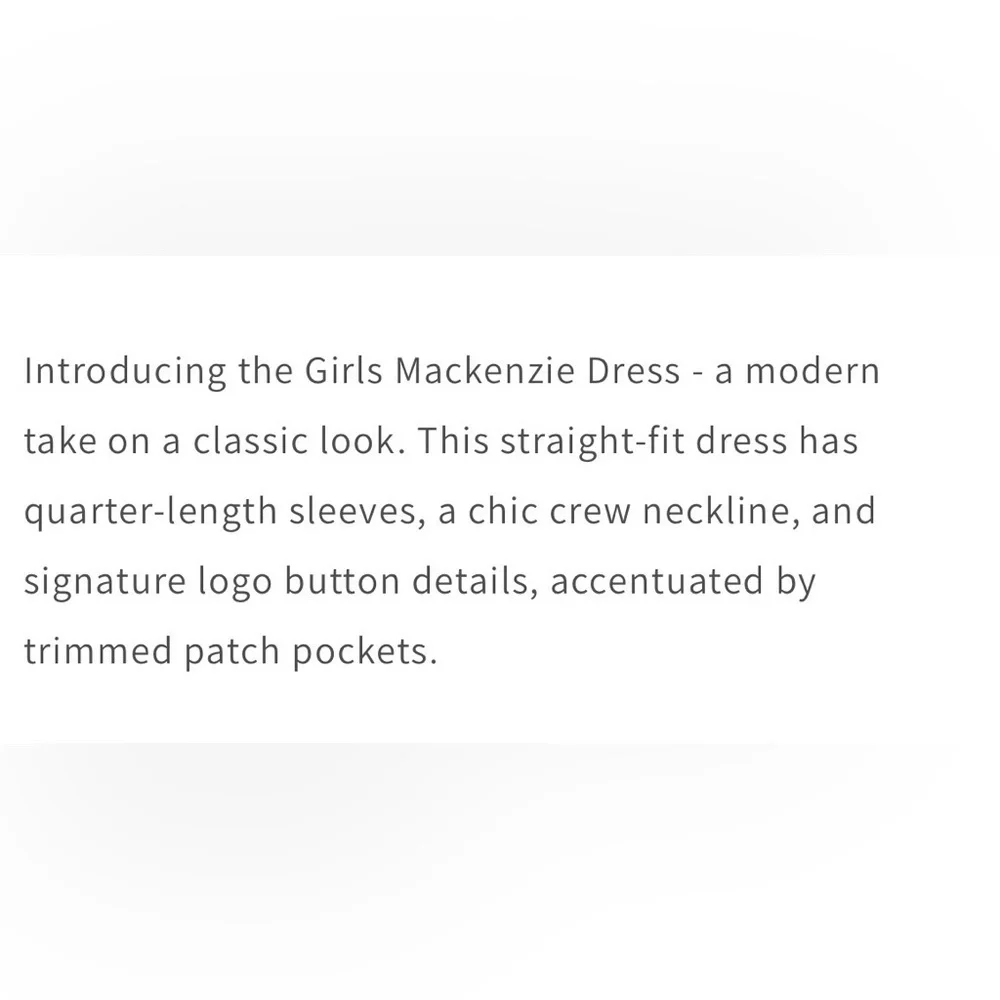 NWT! Lilly Pulitzer Girls 8-10 Mackenzie Dress in Briny Blue
